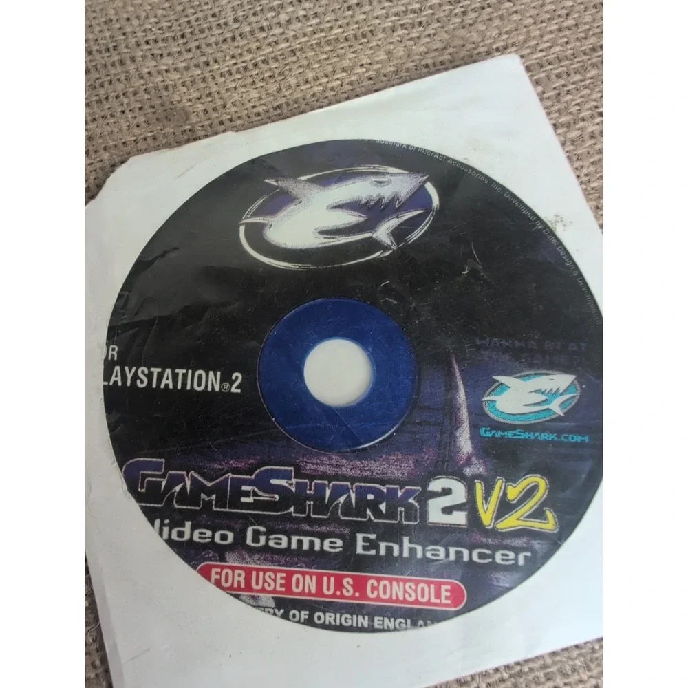 Lot Of 2 Game Shark 2v2 Discs Only PS1 & PS2 Code Archive Video Game Enhancer